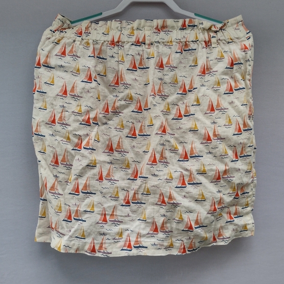 Cynthia Rowley 100% linen sailboat skirt size S - Picture 2 of 5